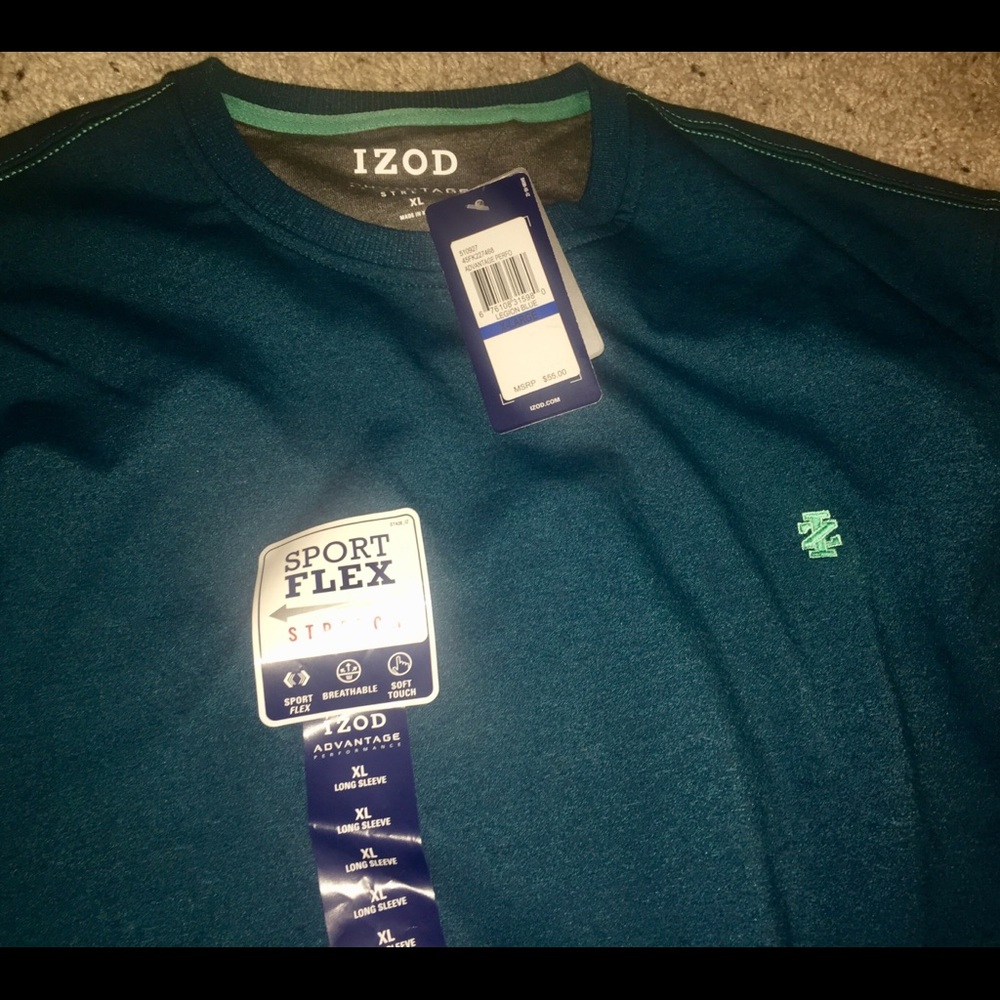 IZOD XL MENS PERFORMANCE FABRIC SWEATSHIRT NWT